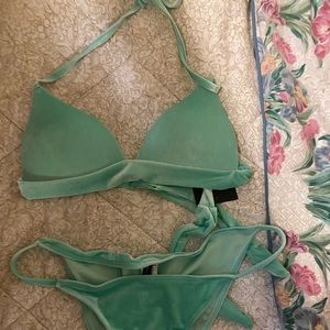 Mint green bikini